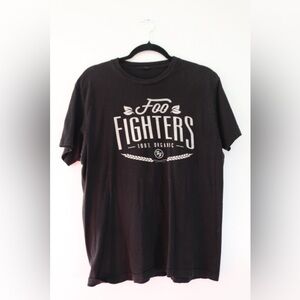 Foo Fighters Mens Shirt Size Large 100% Organic Black Sonic Highways Tour 2015